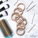 Soul Project 50-Piece Blonde Hair Ties - No Metal Elastic Bands for All Hair Types | Perfect for Ponytails & Buns | Ideal for School Work Gym - Dark Blonde Hair Accessories - Buy Online on GoSupps.com