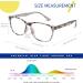 DUCO Blue Light Filter Glasses for Men & Women - Super Light Anti-Fatigue Computer Glasses with UV Protection | Style 2144 Gray - Buy Online on GoSupps.com