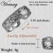 Vicmag 2PCS Magnetic Copper Rings for Women - 99.99% Solid Pure Copper - Adjustable - Gift Box Included (Grey Plum) - Buy Online on GoSupps.com