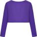 Bonny Billy Girls Cardigan Long Sleeve Knitted Cotton Bolero Shrug - Dark Purple (7-8 Years) | Kids Clothing - Buy Online on GoSupps.com