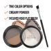 Boobeen Eyebrow Powder Kit - Natural Brow Shaping Set with Brush & Stencils - Buy Online on GoSupps.com