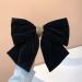 Large Hair Bows for Women Black Hair Bow Big Bow Hair Clip Girl French Barrette with with Velvet Hair Bows Solid Color Ponytail Hair Accessories (Black) - Buy Online on GoSupps.com