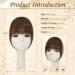 100% Remy Real Hair Clip-In Bangs | Sofeiyan Fringe Extensions | Natural Red-Brown Ponytail Hair for Women - Buy Online on GoSupps.com