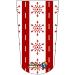 Amputee Stump Sock Snowflakes Red White Wallpaper V1 3Ply Stump Sock