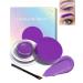 Waterproof Matte Gel Eyeliner Pot- Dark Purple Long Lasting Cream Eyeliner Eyebrow Gel High Intensity Pigments Smudge-proof Eye Liner Cream for Halloween Cosplay Show Eye Liner Brow Face Makeup-#121
