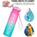 ELYPHINE 32oz Motivational Water Bottle with Straw, Time Marker, Leakproof Design - BPA Free Tritan Material for Fitness and Sports - Eglantine - Buy Online on GoSupps.com