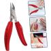 Minkissy Folding Hawk Mouth Pliers Cuticle Scissor Manicure Dead Skin Clipper Pedicure Mouse Halloween Girl para Red Handle Rubber and Plastic Toenail Clippers Heavy - Buy Online on GoSupps.com