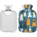 Dog Hot Water Bottle with Cover | 2L Heating Pad for Pain Relief & Cold Therapy - Buy Online on GoSupps.com