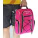 WOLT Golf Shoe Bag - Ventilated Sports & Travel Carrier with Double Accessory Pocket for Women and Men - Pink - Buy Online on GoSupps.com