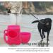ZENVALY Dog Poop Bag Dispenser Dog Waste Bag Dispenser with Clip Lead 1 Roll of Poop Bags Black - Buy Online on GoSupps.com