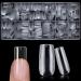 600pc Medium Square Nail Tips Fake Nails Press on Nails Clear Nail Tips Full Cover False Nail Artificial Fingernail 12 Size Soft Gel x Nail Tips Square for Acrylic Nail Gel x Nail Extensions