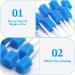 80 Disposable Mouthpieces - Tasteless Mouth Sponges for Teeth Cleaning | Single Pack - Buy Online on GoSupps.com
