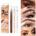 Eyebrow Concealer Pencil | Eyeliner Pencil Long-Lasting Brow Tint Silkworm Set Contouring Eye Makeup Pencil for Outgoing Prom Vacation Dating Shopping Kumprohu 1# - Buy Online on GoSupps.com