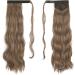 FESHFEN 60cm Long Wavy Ponytail Extension | Light Golden Brown & Pale Golden Blonde Mix | Clip-in Synthetic Hairpiece for Women - Buy Online on GoSupps.com