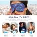 Amethyst Sleep Mask - Light Blocking Eye Cover with Adjustable Strap for Travel & Naps | Soft Purple Blindfold for Men & Women - Buy Online on GoSupps.com