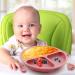 Lookka Baby Weaning Set - 4 Pcs BPA-Free Silicone Feeding Set for Babies & Toddlers - Pink - Buy Online on GoSupps.com