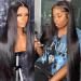 13x4 HD Lace Frontal Peruvian smooth hair 4x4 Lace Closure Wig 32 34 inch 360 HD Lace Front Remy Hair-16inches 150 Density 4x4 HD Lace Wig France