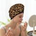 Leopard Microfiber Hair Towel Wrap - Super Absorbent Quick Dry Coral Velvet Cap for Long Curly & Thick Hair | Perfect for Women - Buy Online on GoSupps.com