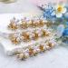 12 Pack Small Pearl Flower Hair Claw Clips - Cute Barrettes for Women and Girls - Non-Slip Mini Hair Pins - Pearl White Hair Accessories - Buy Online on GoSupps.com