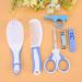 Portable Baby Grooming Kit for Nursery Newborns - Hair Brush, Nail Clipper, Nasal Aspirator & More - Blue - Buy Online on GoSupps.com