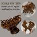 4 Pack 2.5 Inch Hair Claw Clips - Strong Hold Leopard Pattern Hair Claws for Thick Thin Hair - Brown Gray Orange Yellow - Buy Online on GoSupps.com