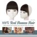 BARSDAR Clip in Fringe 100% Real Human Hair Extensions - Darker Brown | Neat Bangs for Women - Washable & Dye-able (Pack of 1) - Buy Online on GoSupps.com