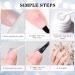 INPING Nail Art Liner Gel Polish Set - Black & White Soak-Off UV/ LED Varnish Line Pen for Drawing Swirl Nails - French Manicure Kit - Buy Online on GoSupps.com