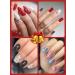 12 Sheets Christmas Nail Stickers Wraps EBANKU Adhesive Full Nail Wraps Santa Claus Snowflake Elk Design Nail Art Decals Strips with 1 Piece Nail Files for Women Girl Christmas Nail Decoration - Buy Online on GoSupps.com