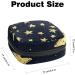 Buy Women's Bonds Storage Pockets Stillpad Holder - Portable Period Kit Bag for Women & Girls - Stars Design on Dark Background - Buy Online on GoSupps.com
