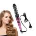 Automatic Curling Wand | Portable Hair Curler Hair Straightener and Curler 2 in 1 Automatic Hair Curler Curling Wand for Girls and Women Pink US