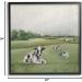 Dairy Cows Grazing in Rolling Green Field - Stupell Industries Wall Art | 24x24 Black Framed Decor - Buy Online on GoSupps.com
