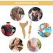 2 Pcs Wooden Gua Sha Tools for Lymphatic Drainage and Anti-Cellulite Massage - Machomby Wood Therapy - Buy Online on GoSupps.com