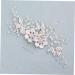 TOVINANNA Flower Hair Comb Hair Comb for Bride Bridal Hair Accessory Crystal Hair Comb Bridal Hair Comb Bridal Headdress - Buy Online on GoSupps.com