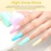 Modelones Pastel Gel Nail Polish Kit with LED Nail Dryer - 6 Colors Set for DIY Manicure at Home - Buy Online on GoSupps.com