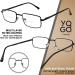 2 Pack Metal Full Rim Bifocal Reading Glasses for Men and Women +1.5 Black/Brown - Buy Online on GoSupps.com