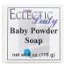 Baby Powder Glycerin Soap by Eclectic Lady 4 oz Bar