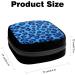 GIAPB Period Bag Sanitary Napkin Storage and Makeup Pouch - Blue Leopard Skin Color - Buy Online on GoSupps.com