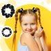 24 Piece Black Volleyball Hair Scrunchies Set - Silk Satin Elastic Hair Ties for Players Teams - Perfect Sports Gift for Girls & Women - Buy Online on GoSupps.com