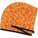 Hair Towel Wrap - Quick Drying Orange Glitter Turban & Button Design for Effortless Hair Drying - Buy Online on GoSupps.com