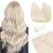 Tess tape extensions real hair platinum blond #70 adhesive tape hair parts tape in hair extension Remy human hair smooth 10 pieces 12 "(30cm) -20g
