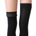 Thigh High Compression Stockings 20-30mmHg Firm Support | Silicone Band | Unisex | Black - S - Buy Online on GoSupps.com