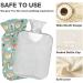Naanle Rainbow Fox Hot Water Bottle - 1L Heat Therapy for Bed Hand & Foot Pain Relief - Includes Transparent Bag - Buy Online on GoSupps.com