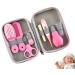 JasCherry 8 PCS Baby Healthcare Kit -Baby Grooming Kit Newborn Baby Care Accessories Essential Baby Care Items for Travelling & Home Use -Ideal for Newborn Infant Toddler Girls & Boys (Red)