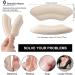 Heel Pads for Loose Shoes | 4 Pairs Cushion Inserts for Men & Women | Pain Relief & Blister Prevention (Pale Apricot & Black - Buy Online on GoSupps.com