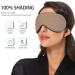 Haskirky Light Blocking Eye Mask - Adjustable & Breathable for Deep Sleep on Business Trips - Pure Brown - Buy Online on GoSupps.com