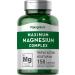 Magnesium Complex | 150 Capsules | Triple Action Supplement | Malate Amino Acid Chelate Citrate | Maximum | Vegetarian Non-GMO Gluten Free | by Piping Rock