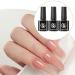 Nail Builder Gel | Transparent Base Gel Effect Fiberglass and Rubber Nail Polish | 3 Pieces Accessories Manicure Pedicure Transparent Long Lasting Soak Off for Travel Home - Buy Online on GoSupps.com