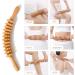 4-Piece Gua Sha Set & Wood Massage Roller for Pain Relief & Relaxation | Perfect for Neck Legs Eyes & Back - Buy Online on GoSupps.com