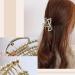 Ypkia Pearls Hair Clip Set | Gold Metal Hair Clips for Women & Girls | Medium-Sized Accessories for Thick & Thin Hair (3 Pieces) - Buy Online on GoSupps.com