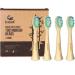 Bamboo Replacement Toothbrush Heads - 4 Count (Fits Most Philips Electric Toothbrushes)